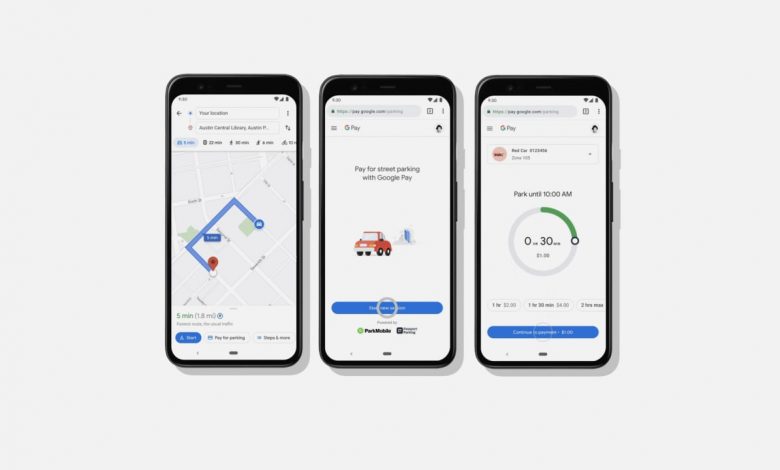 خرائط جوجل تسمح للمستخدمين الدفع لمواقف السيارات