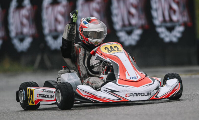 الظاهري يفوز بسباق فئة الـ  OK-Junior فى بطولة WSK Euro Series