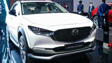 مازدا CX-30 EV كروس أوفر كهربائية تظهر في معرض شنغهاي