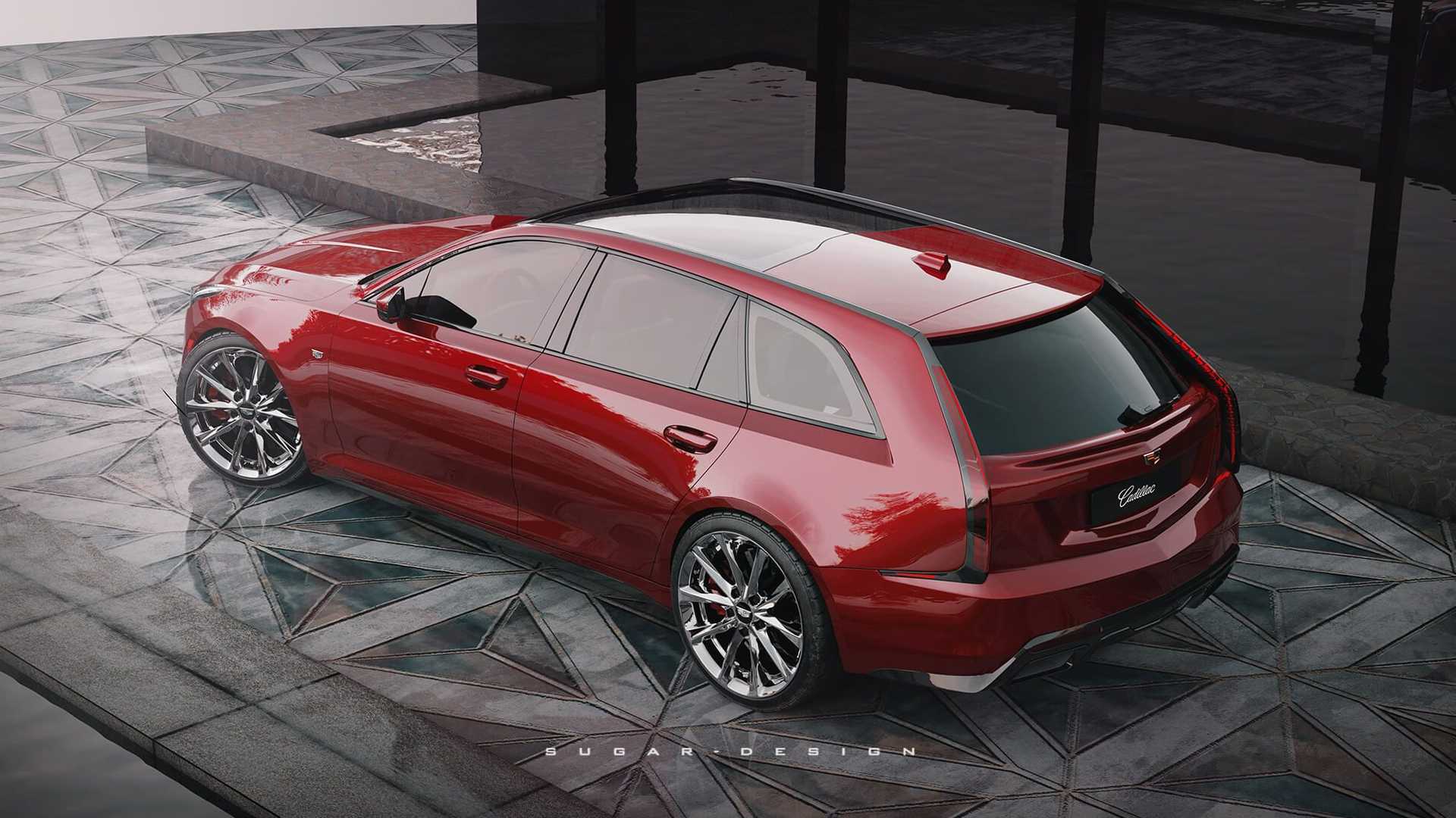 تقدم كاديلاك CT5 Sport Wagon Rendering سيارة مثيرة للاهتمام