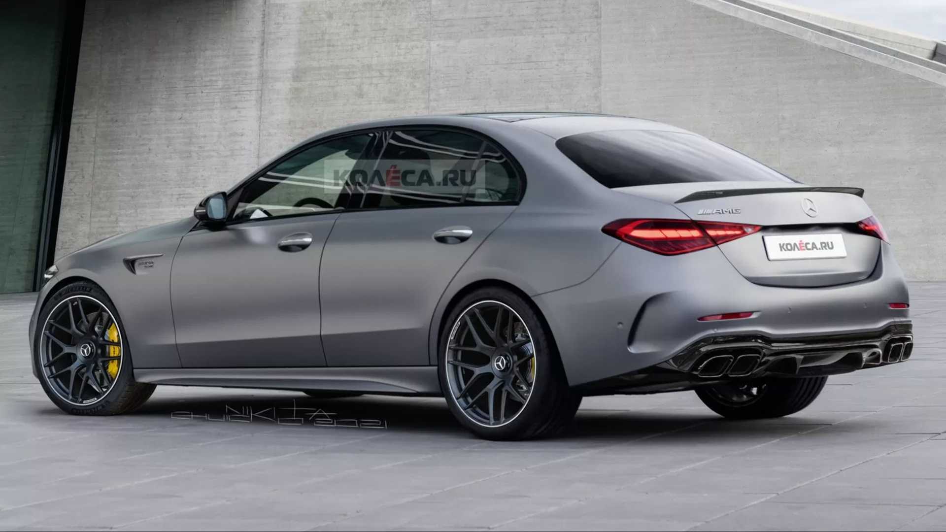 مرسيدس AMG C63 Renderings سيارة تكشف عن أداء سيدان أنيق