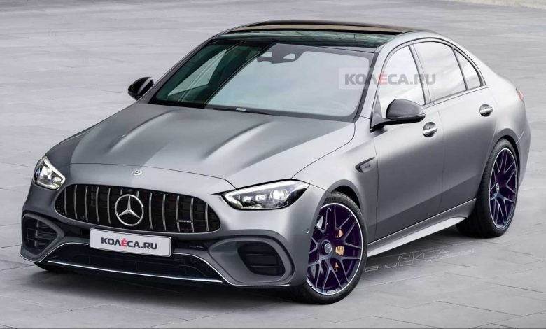 مرسيدس AMG C63 Renderings سيارة تكشف عن أداء سيدان أنيق