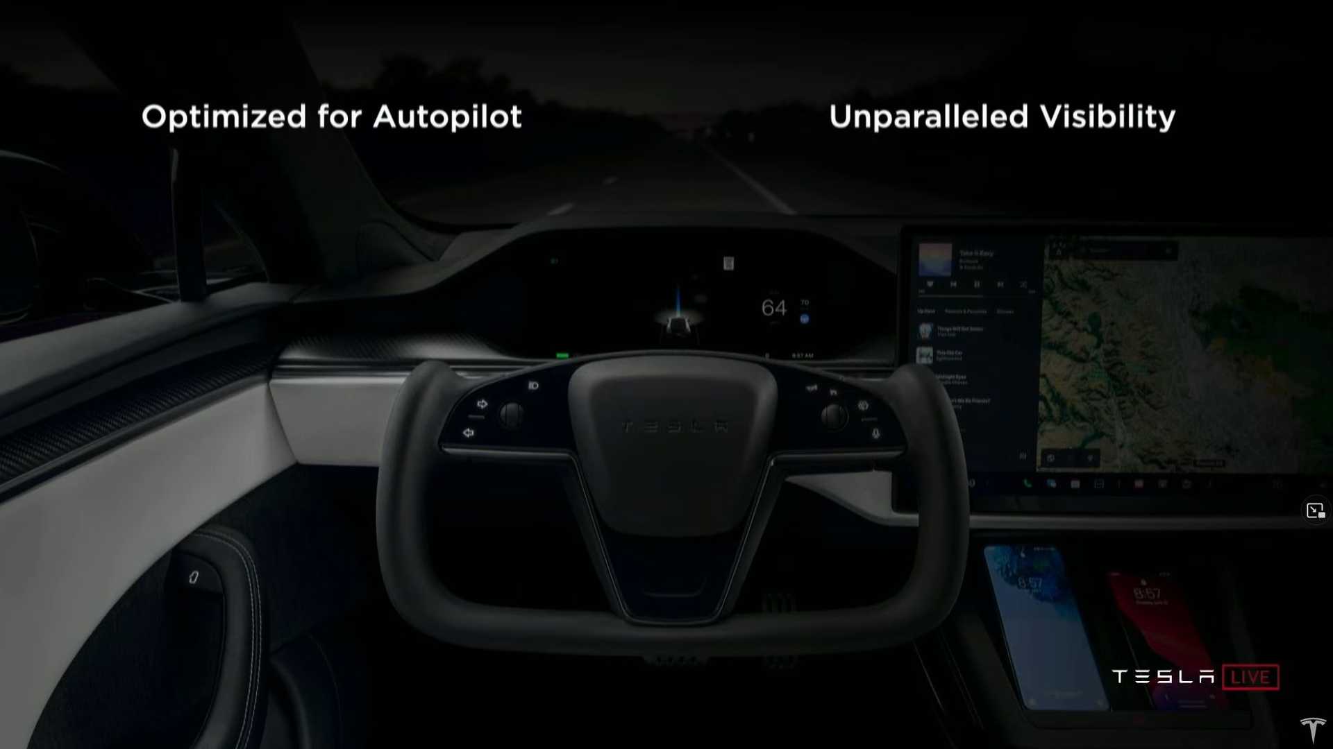 تعرف على مزايا Tesla Model S Plaid الداخلية... فيديو