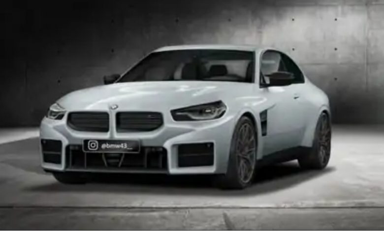 BMW يتسرب لها صور للمصد الأمامي للسيارة M2 2023