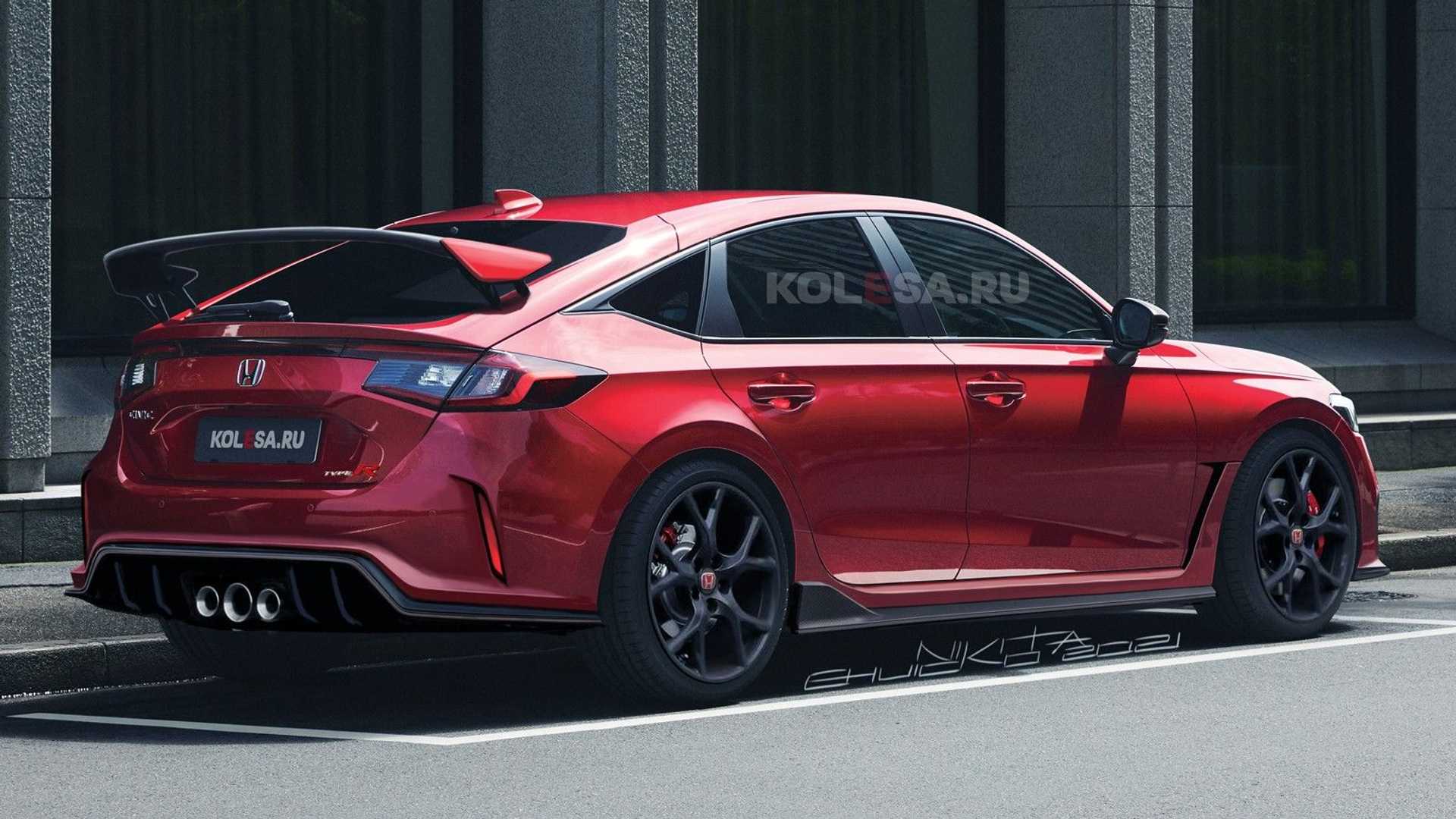 هوندا سيفيك type R 2023 تظهر بدون تمويه في العرض التشويقي