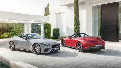 مرسيدس 2022 -AMG SL تظهر لأول مره بسقف من القماش بقوة V8