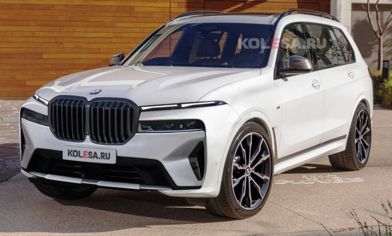 2023 BMW X7 تظهر بدون تمويه لتكشف عن الوجه البري