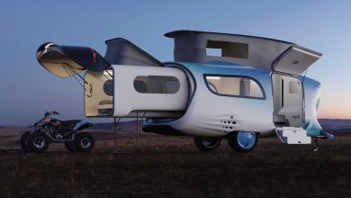 Whale Trailer Cabin هي عربة ذكية على شكل مقطورة