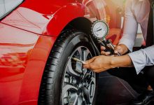 ضغط إطارات السيارة