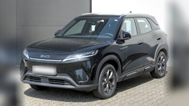 BYD أتو 2 سودا من الأمام بزاوية
